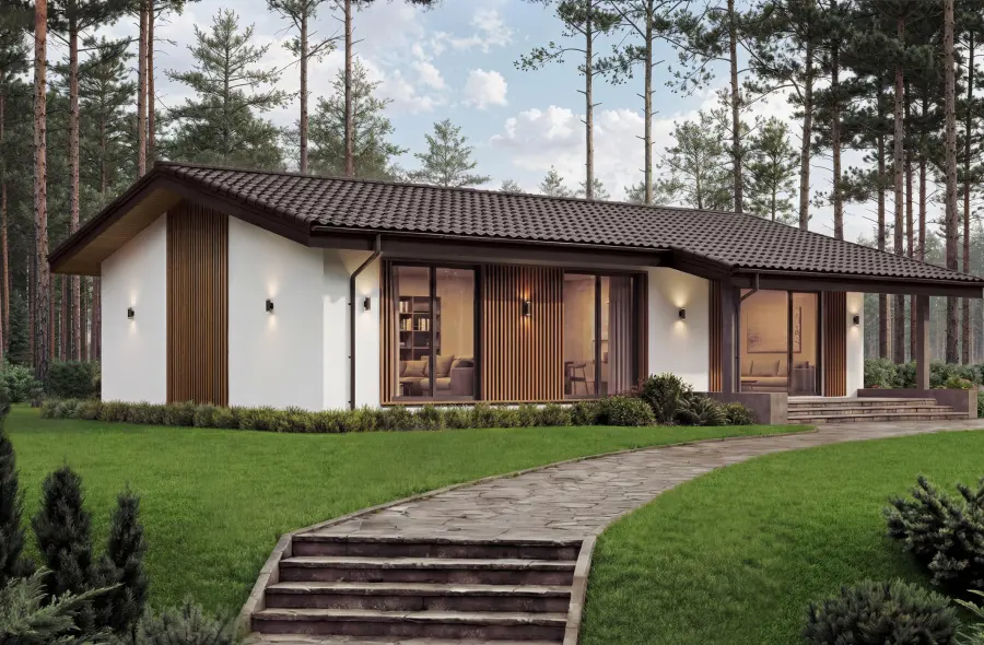Проект Форест Форест — 132 м², 14.51×12.61 м