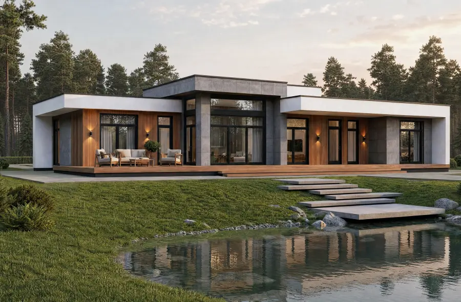 Проект Простор Простор — 226 м², 22.63×12.25 м