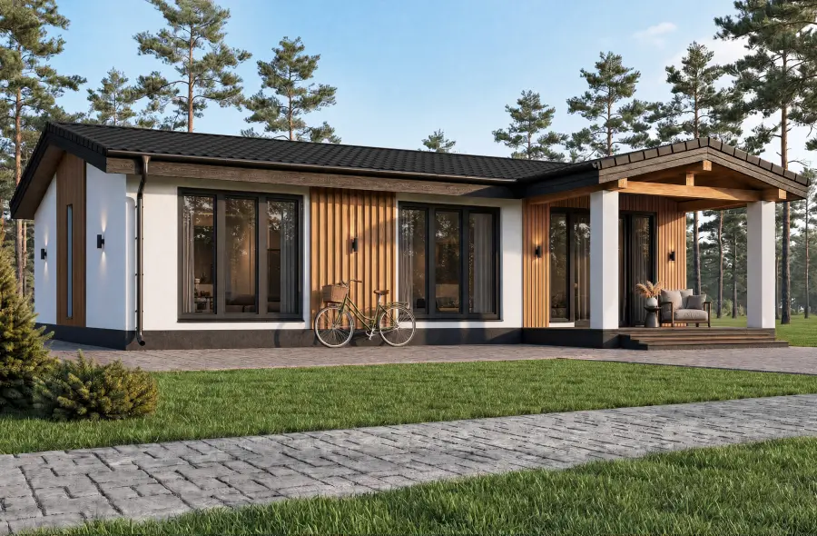 Проект Агат Агат — 110 м², 12.66×13.31 м