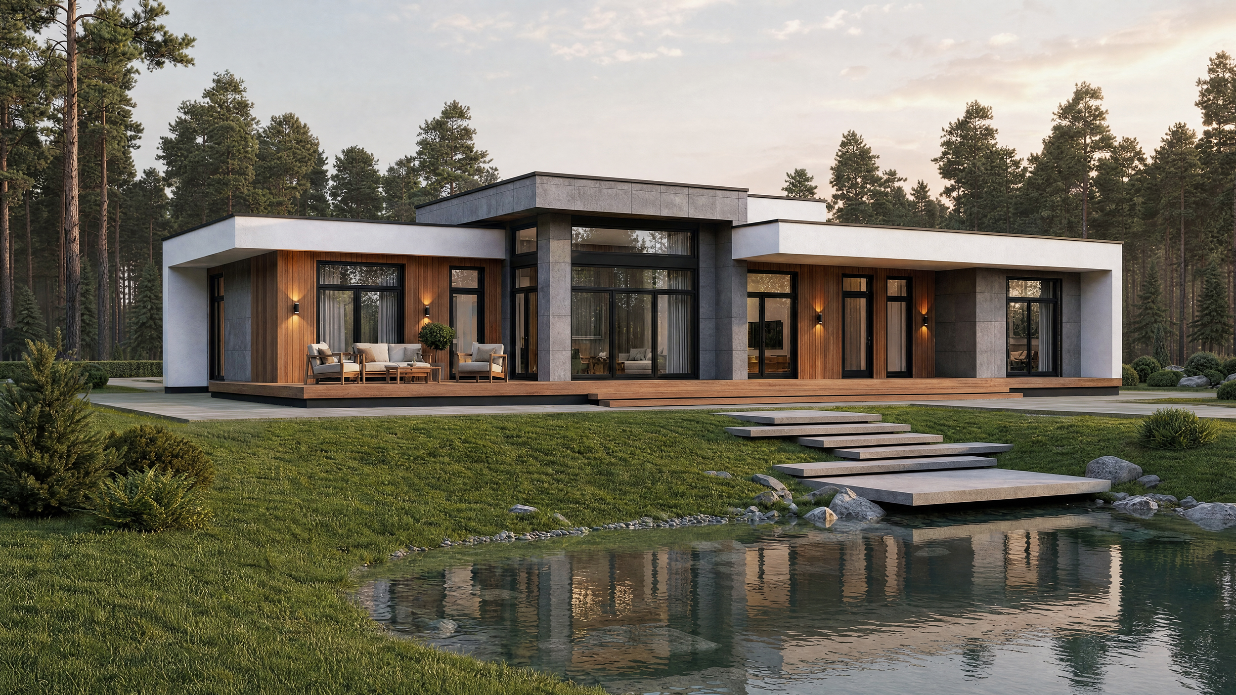 Проект Простор Простор — 226 м², 22.63×12.25 м