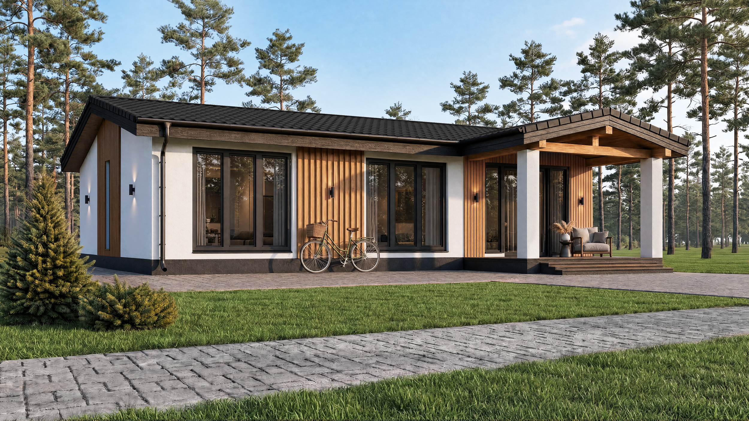 Проект Агат Агат — 110 м², 12.66×13.31 м